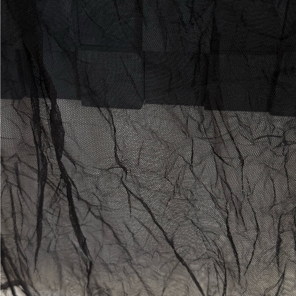 Zara Elegant Black Sheer Blouse - Picture 3 of 9